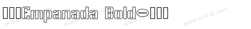 字体名Empanada Bold字体转换